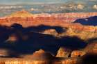 Vishnu Temple at sunset from south rim, Grand Canyon National Park, Arizona Art Print